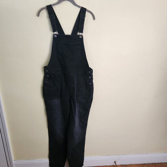 Old Navy Denim Black Overalls Size 10 Tall - Picture 3 of 7